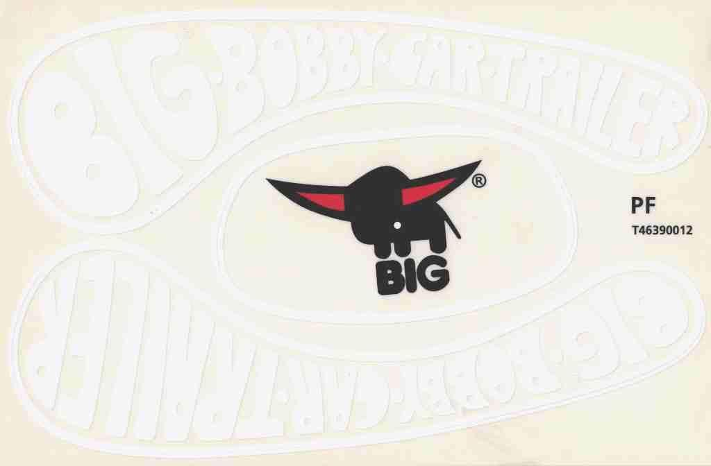 Big Bobby Car Stickers Aufkleber für Trailer Anhänger Productafbeelding 