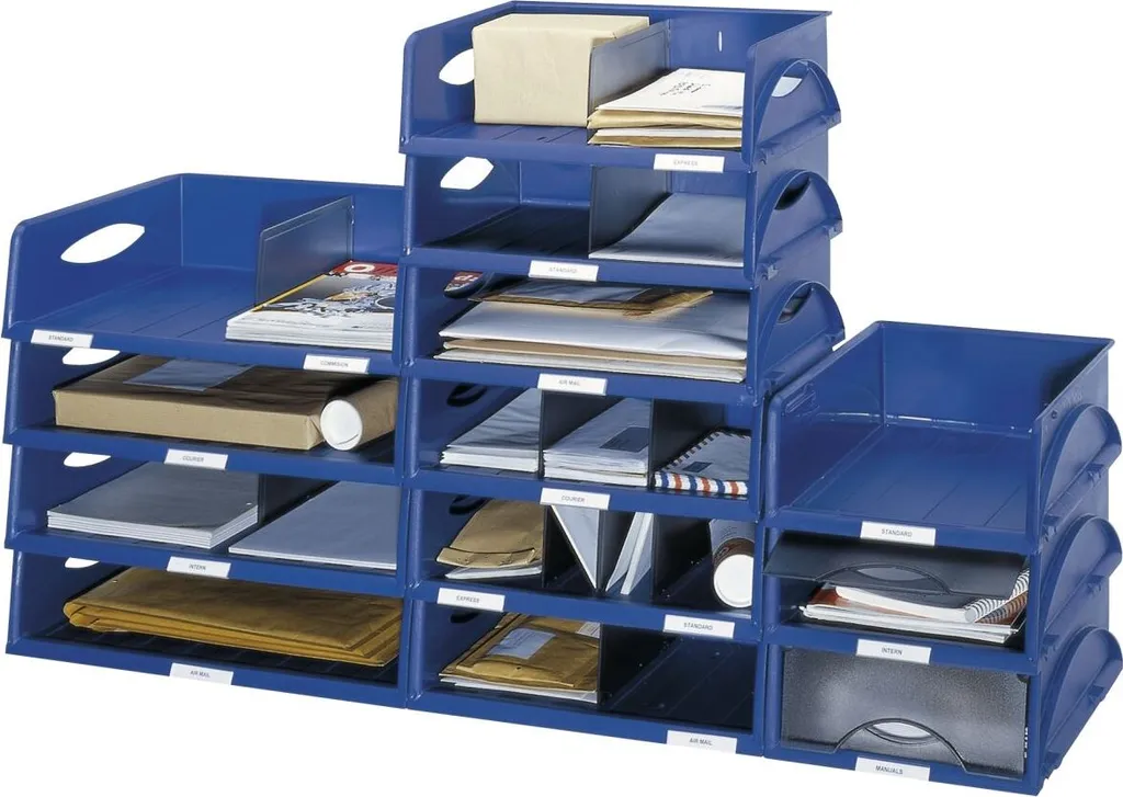 Corbeille à courrier Leitz Sorty 52310085 format A4 pour bureau - Gris