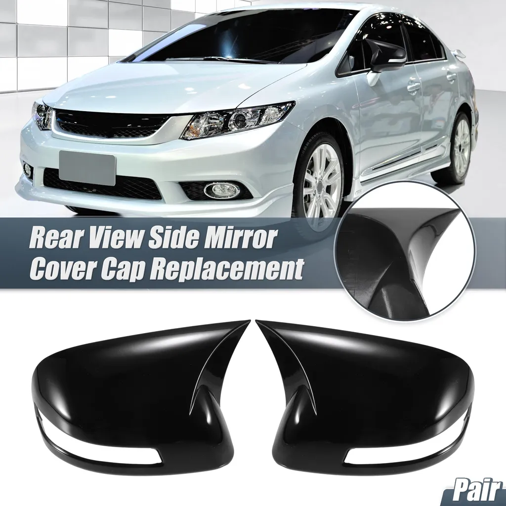Coque Rétroviseur Honda Civic 9ème Génération Noir Brillant Finition Sport