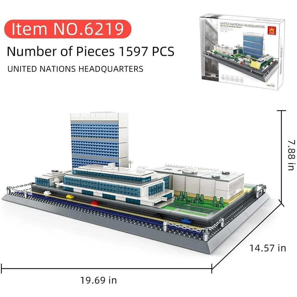 Kit Architecture ONU Wange 1601 Pièces - Défi de Construction Durable - 8