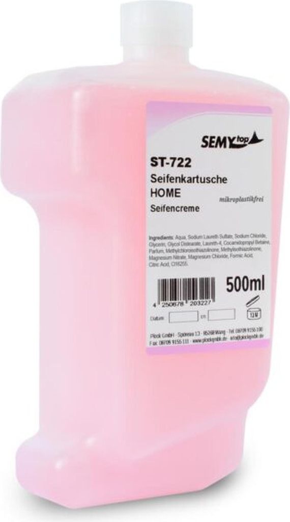 Seifencremekartusche “HOME” - Handwaschseife - mikroplastikfrei - 12 x 500 ml