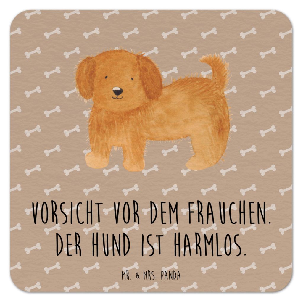 Mr. & Mrs. Panda Tischuntersetzer Hund Flauschig 25er Set - Hundeglück - Geschenk, Niedlich, Hunde, Kaffeeuntersetzer, Tassenuntersetzer, gläseru...