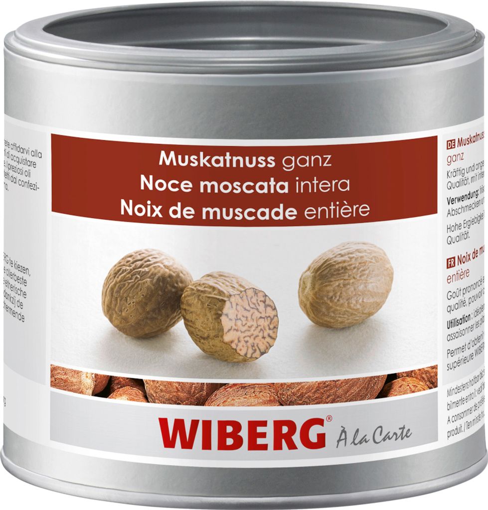 WIBERG 2076330001 WIBERG Muskatnüsse ganz Gewürz, 300,0 g Immagine del prodotto 