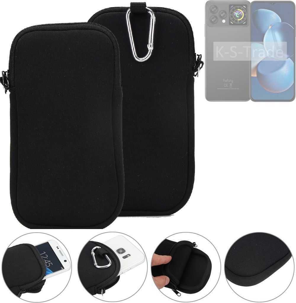 K-S-Trade Neopren-Hülle Handyhülle kompatibel mit Hafury V1 Schutzhülle Neoprenhülle Sleeve Schutz-Hülle Gürtel Tasche Case Holster Handytasche
