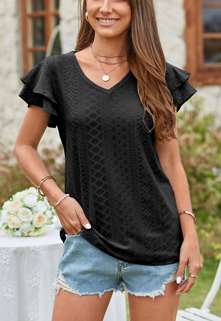 Mädchen-Set: Kuh-T-Shirt Mit Rüschenärmeln & Leopardenrock – Baumwolle, Für 6 Monate Bis 5 Jahre