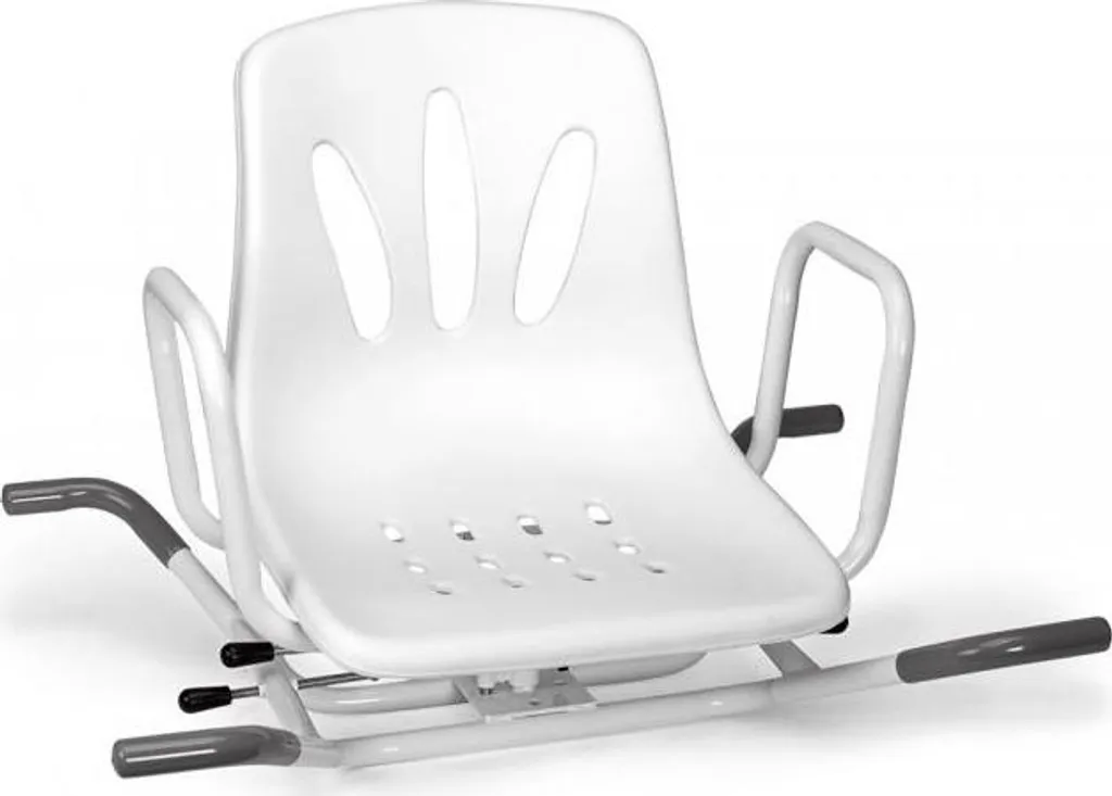 Sedia Vasca Girevole Inox per Genitori e Nonni | Seduta Comfort 40x38