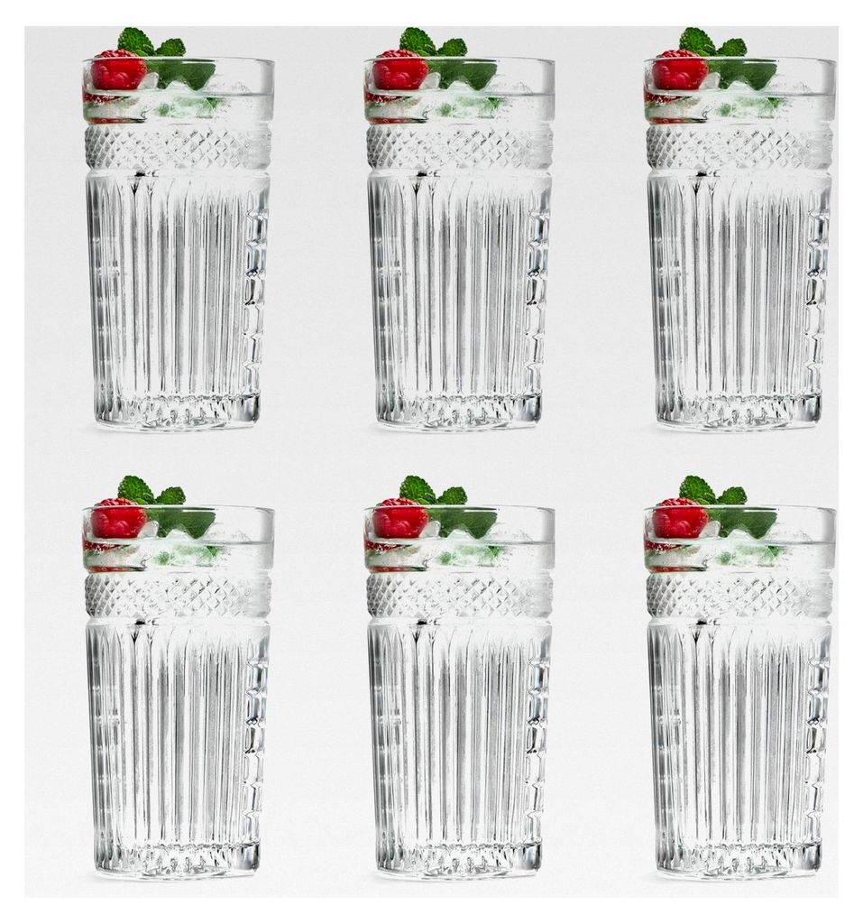 Radiant Cooler - 470 ml / 47 cl - 6 Stück - Vintage Design - Spülmaschinenfest