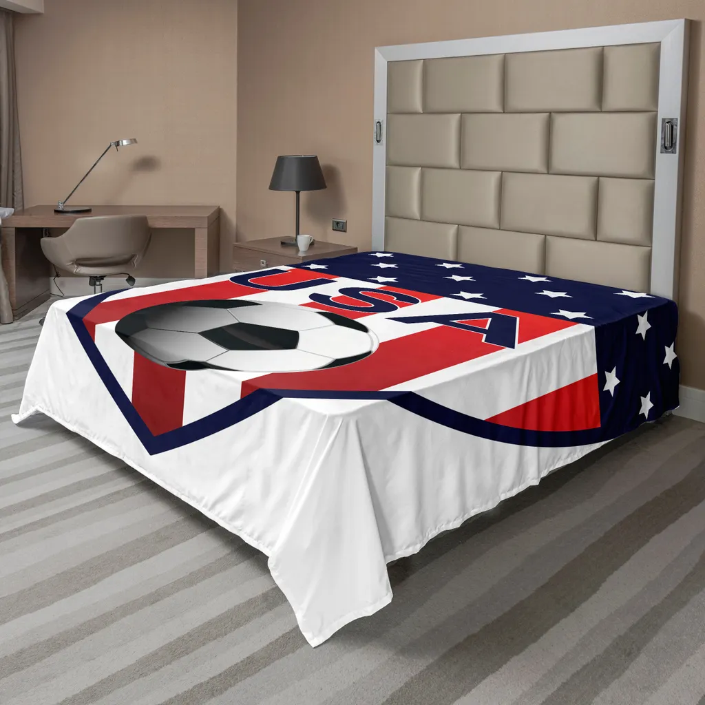 Lenzuolo Singolo Team USA Calcio | Arredo Camera Ragazzi 260x228 cm