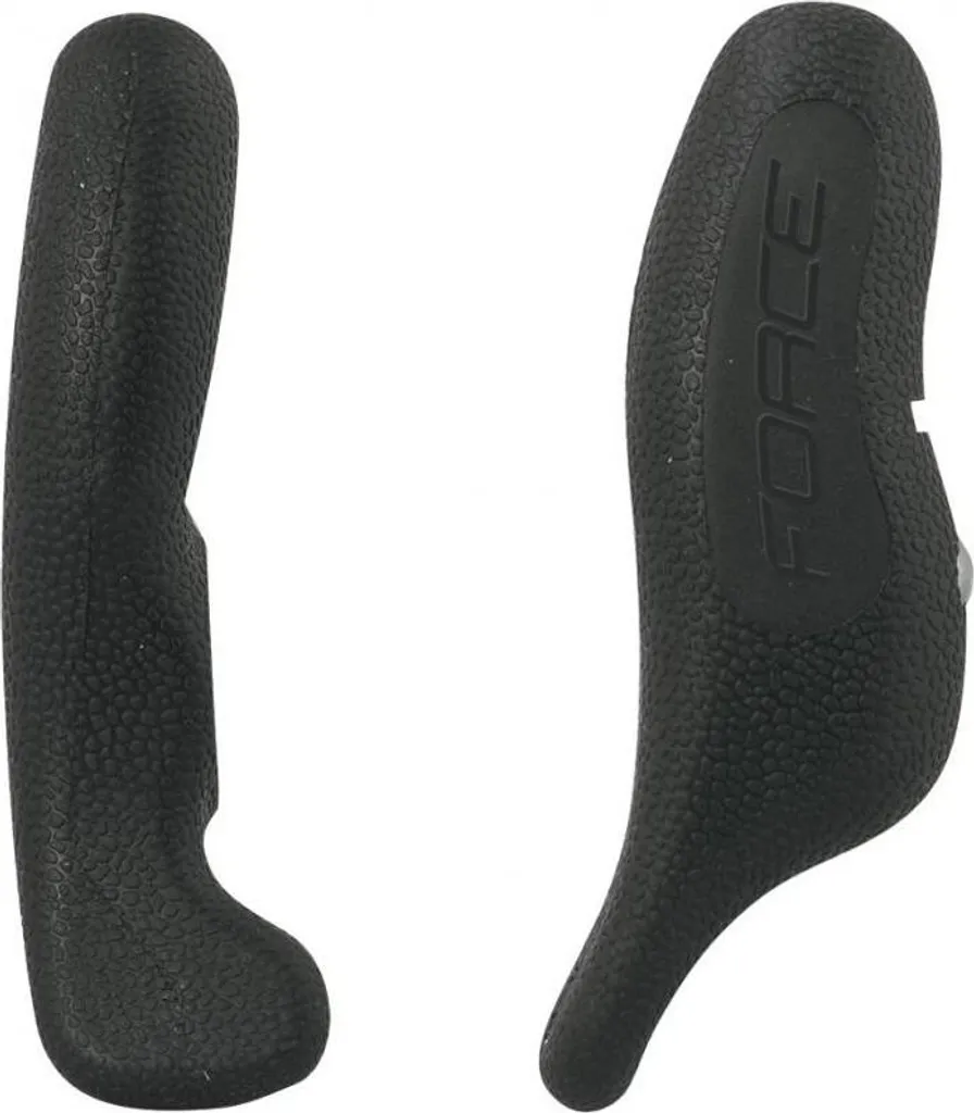 Corne de guidon Force Ergonomique Alu et Caoutchouc 12 cm Noir