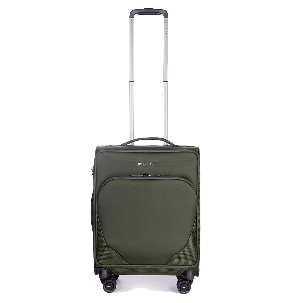 Valise Cabine Stratic Mix 57cm Vert Foncé - Bagage Léger et Très Robuste