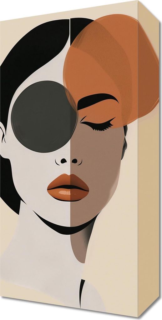 Bild 20x40cm Zwei Seiten der Schönheit