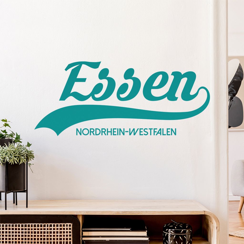 Essen Nordrhein-Westfalen Wandtattoo Wandaufkleber Wall Sticker - Dekoration, Küche, Wohnzimmer, Schlafzimmer, Badezimmer