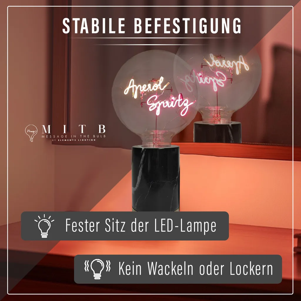 Pied de Lampe à Poser Romance Noir/Or 11cm - Luminaire d'Appoint Chic