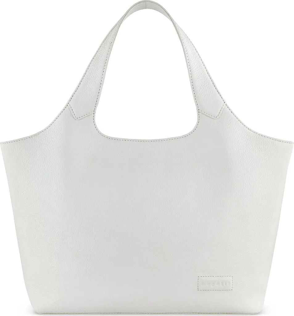 Bugatti Elsa Petit Sac à Épaule Blanc Écru avec Bandoulière Ajustable