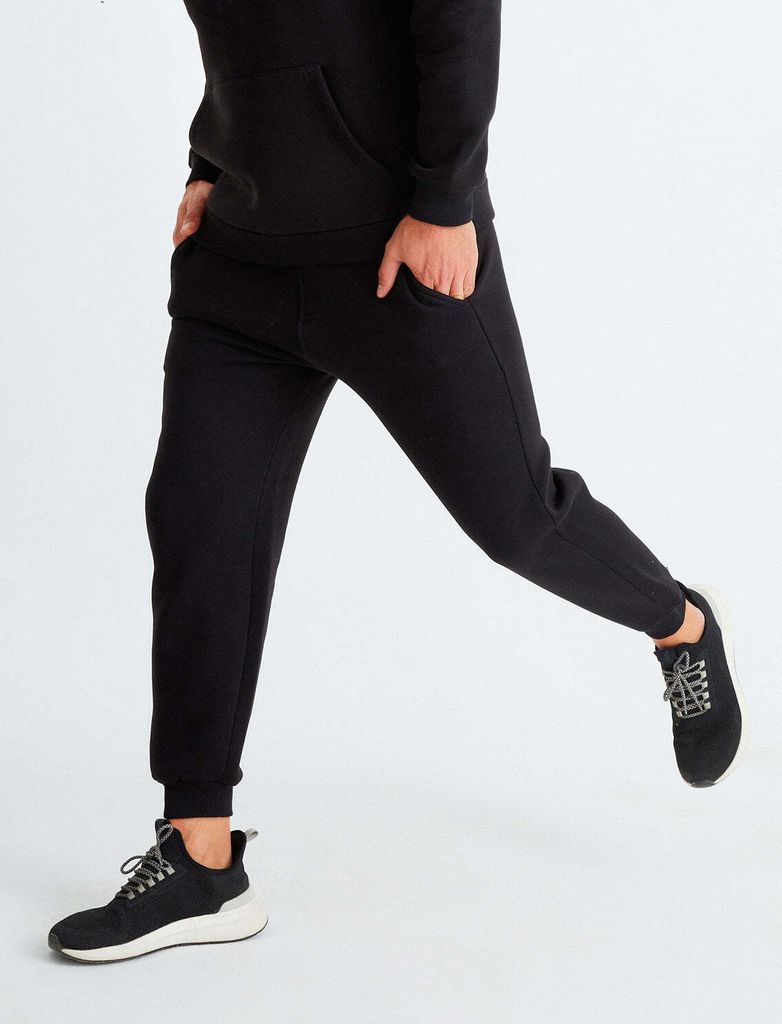 Leif Nelson Jogginghose Herren Jogginghose LN-9040, Schwarz / S
