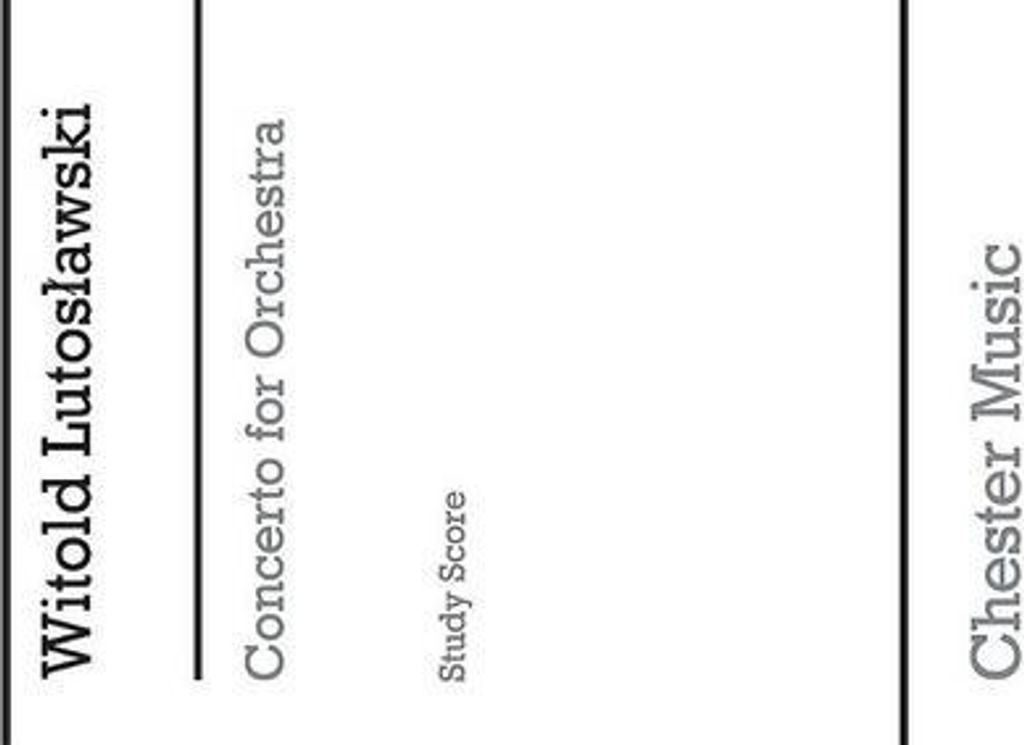 Konzert für Orchester