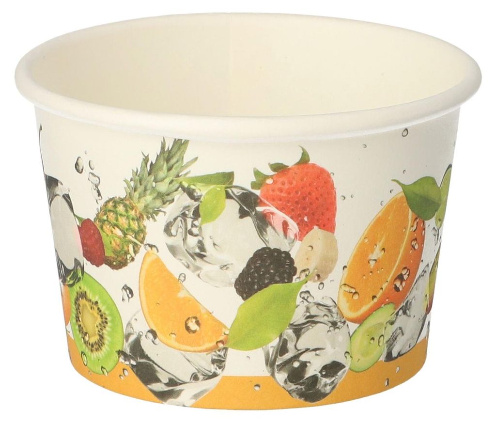 50 coppette gelato, rotonde in cartone da 125 ml Ø 7,5 cm - Immagine del prodotto 