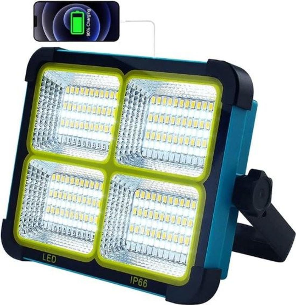 Lampada da cantiere a LED – 100 W ricaricabile – 10000 Immagine del prodotto 