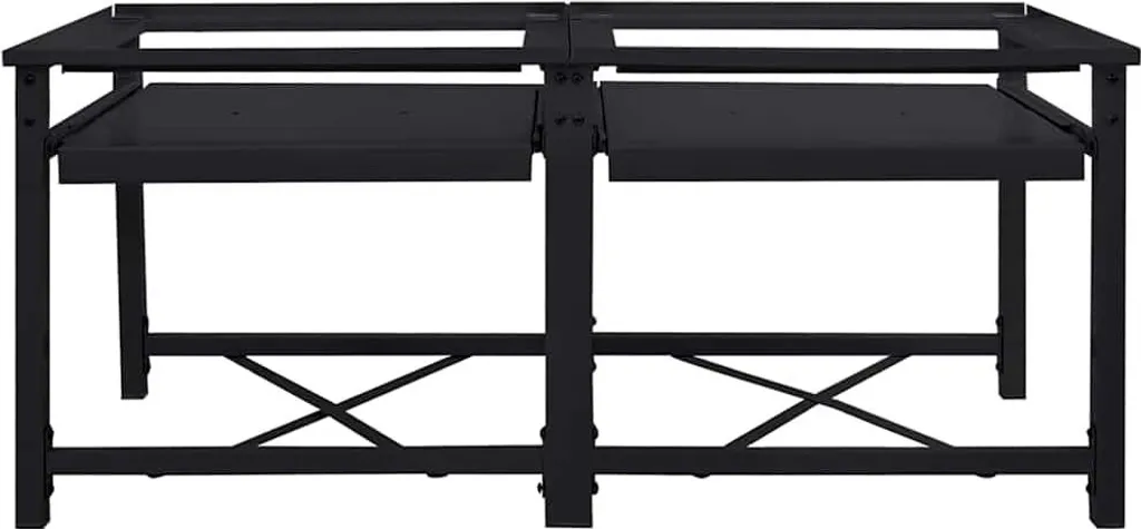 Support Lave-linge Double pour Buanderie - Hauteur Ergonomique 120 cm