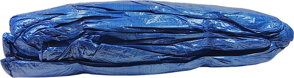 Bâche de protection légère 8x10m imperméable bleue 50g/m² avec œillets - 4