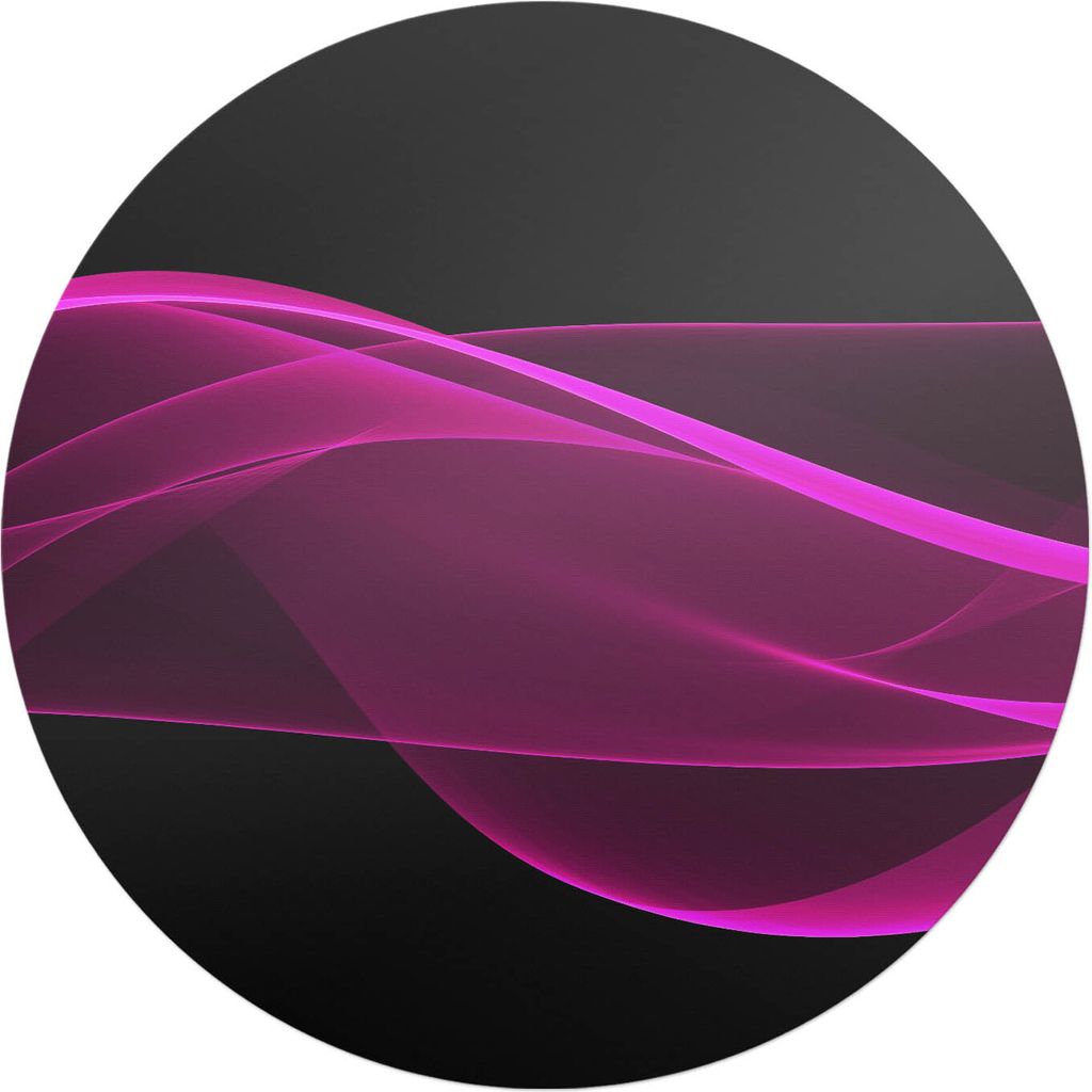 Wellenlinien – Bodenschutzmatte – Stuhlunterlage – Bürostuhlmatte – Rutschfeste Bodenmatte – Schutzmatte für Hartboden – fi 100 cm