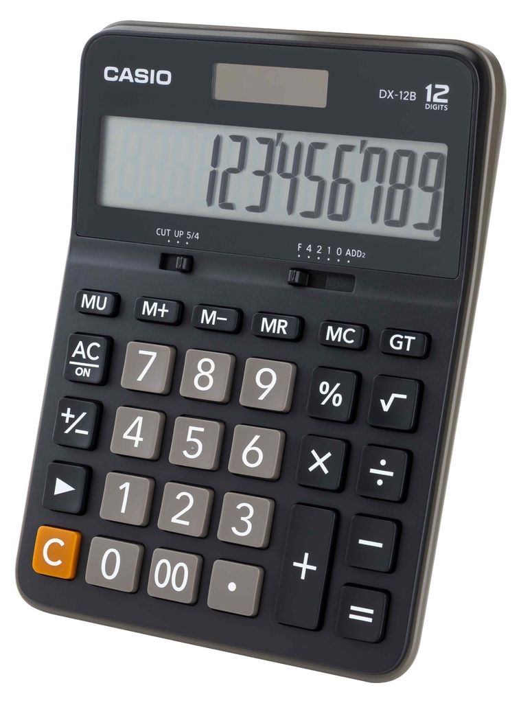 CASIO DH 12 Stolná kalkulačka, extra veľký 12-miestny Obrázok produktu 