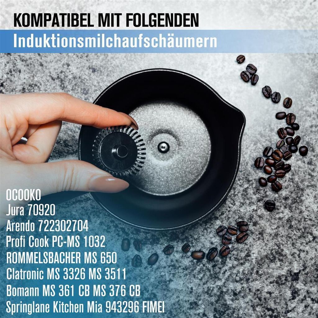 2x Quirl 39179 für Induktionsmilchaufschäumer kompatibel