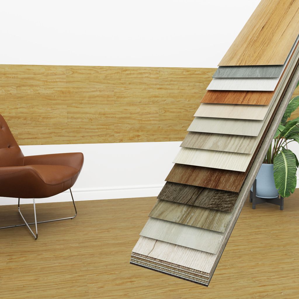 HEXIM Vinyldielen 0,97m² selbstklebend PVC Wandverkleidung Bodenbelag Holzoptik 91x15cm Paneele für Wand & Boden Holzdielen braun (7 Dielen Honey...
