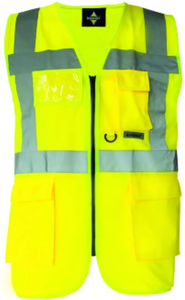 Korntex KXMF | Gilet di segnalazione multifunzione Executive - Colore: Giallo segnale - Taglia: 6XL