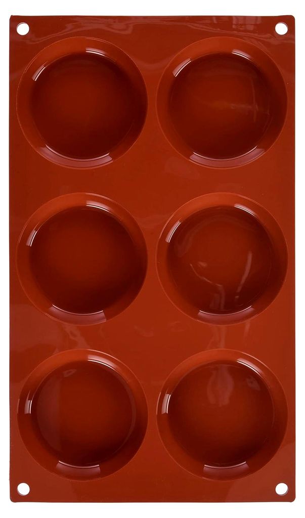 Silikonform für TORTINA Monoportions, antihaftbeschichtet, 6 Cupcakes, 1er Pack, Ø 80 h 18 mm, Italy