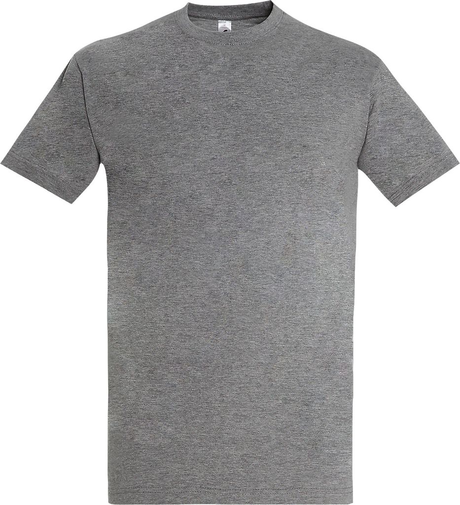 SOLS Imperial Herren T-Shirt, Kurzarm PC290 (2XL) (Grau meliert)
