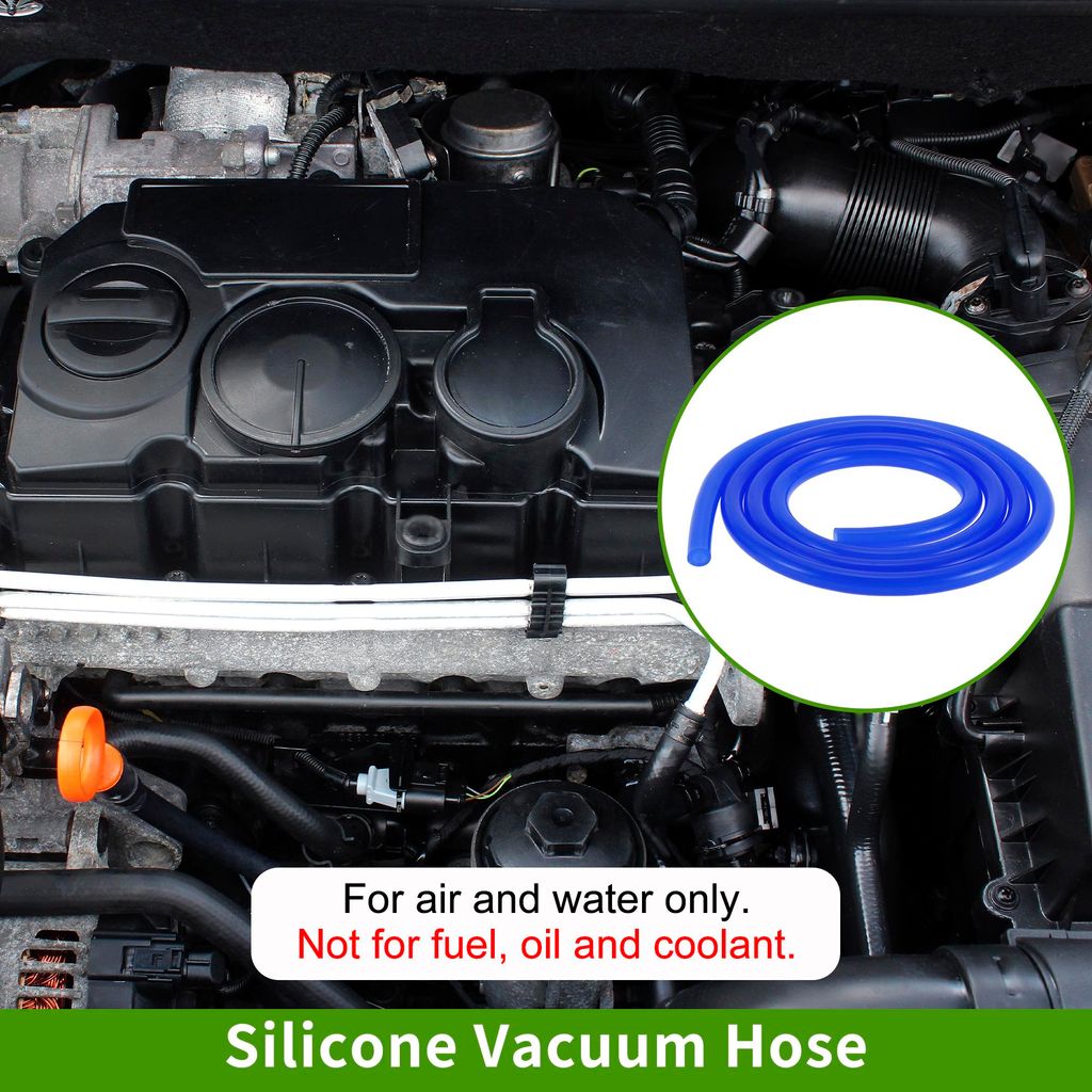 5.5Ft 3/16" 5mm ID 2mm Dicke Silikon-Vakuumschlauch Hochtemperatur-Automobil-Vakuumschlauch 1 Stück 130PSI Maximaldruck