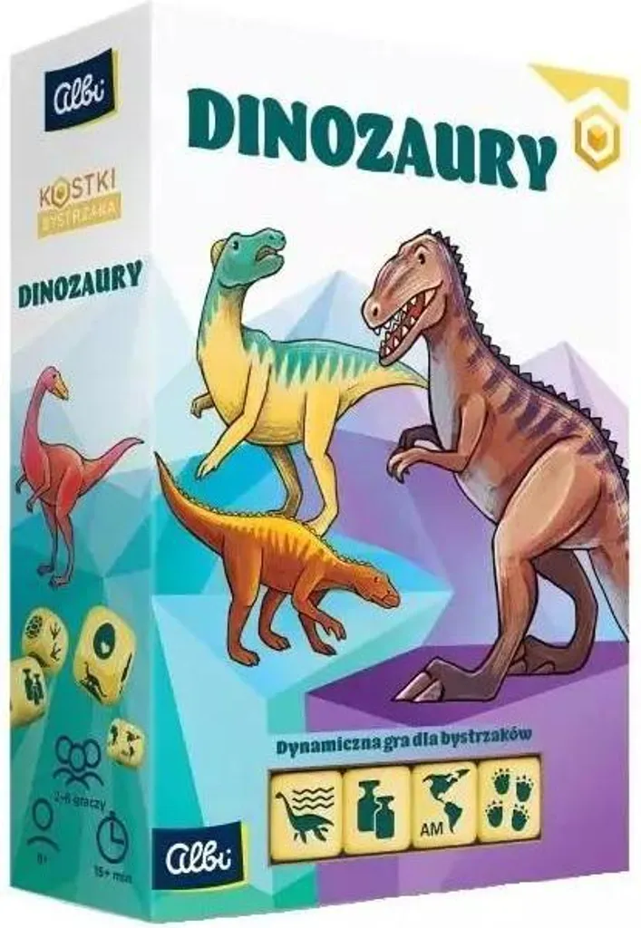 Dés Dinosaures en résine collection Jurassique - Set de 7 pièces RPG