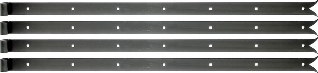 Alberts 862824 Ladenband, gerade, Abschluss Karpfenschwanz, schwarz, Rolle Ø16 mm, Größe 1000 x 40 mm, 4er Set