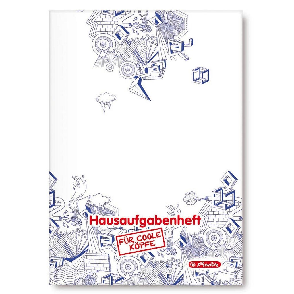 Herlitz 11325834, Blau, Weiß, 48 Blätter, A5, 80 g/m², Produktbild 