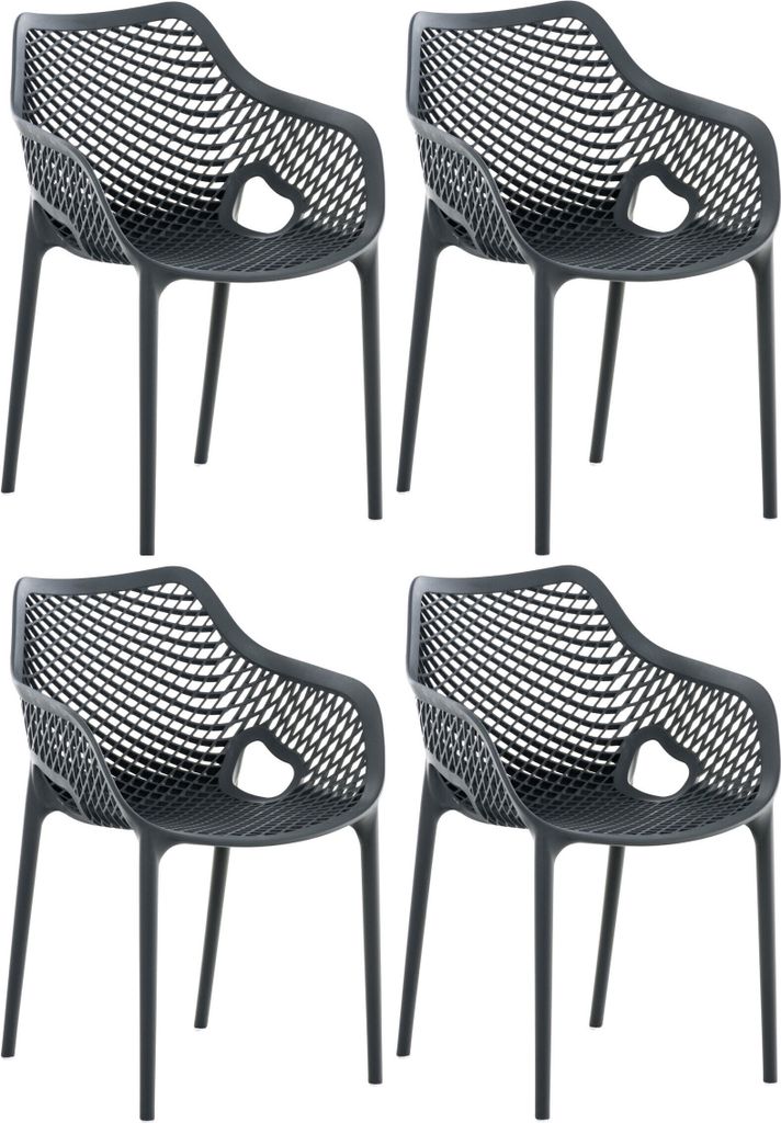 CLP Gartenstuhl Air XL 4er Set, Modern, Gestell Kunststoff, Produktbild 