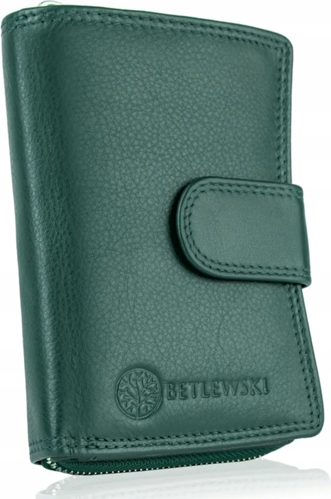 Porte-monnaie SOFTLY vert BPD-SS-19 texture souple et design compact