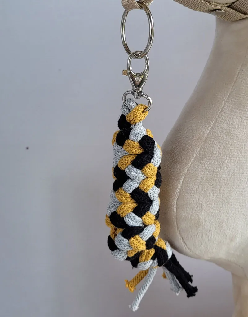 Legatura a corda Hobby Horse senape e nero | Capezza artigianale robusta