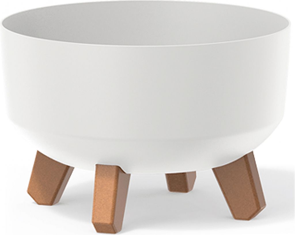 nabbi Kunststoff-Pflanzgefäß auf Beinen DGRL240L 23,5 cm - hellgrau