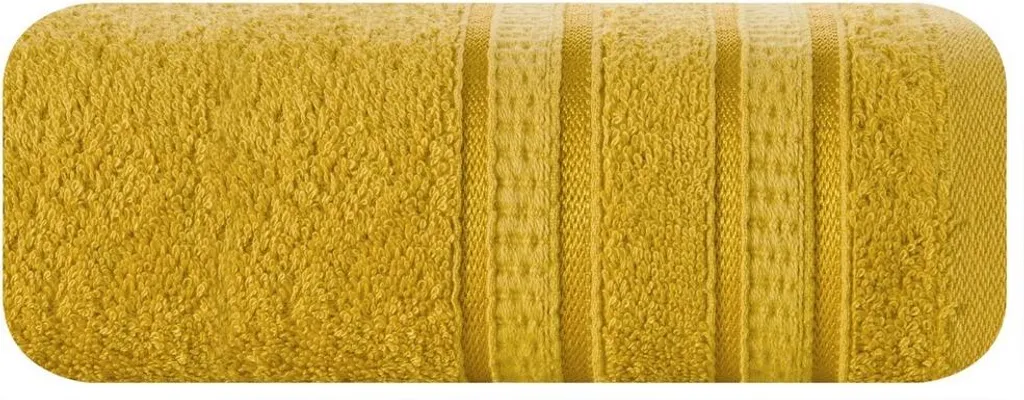 Asciugamano Mila 50x90 Eurofirany Spugna Bambù 500g Senape Lusso