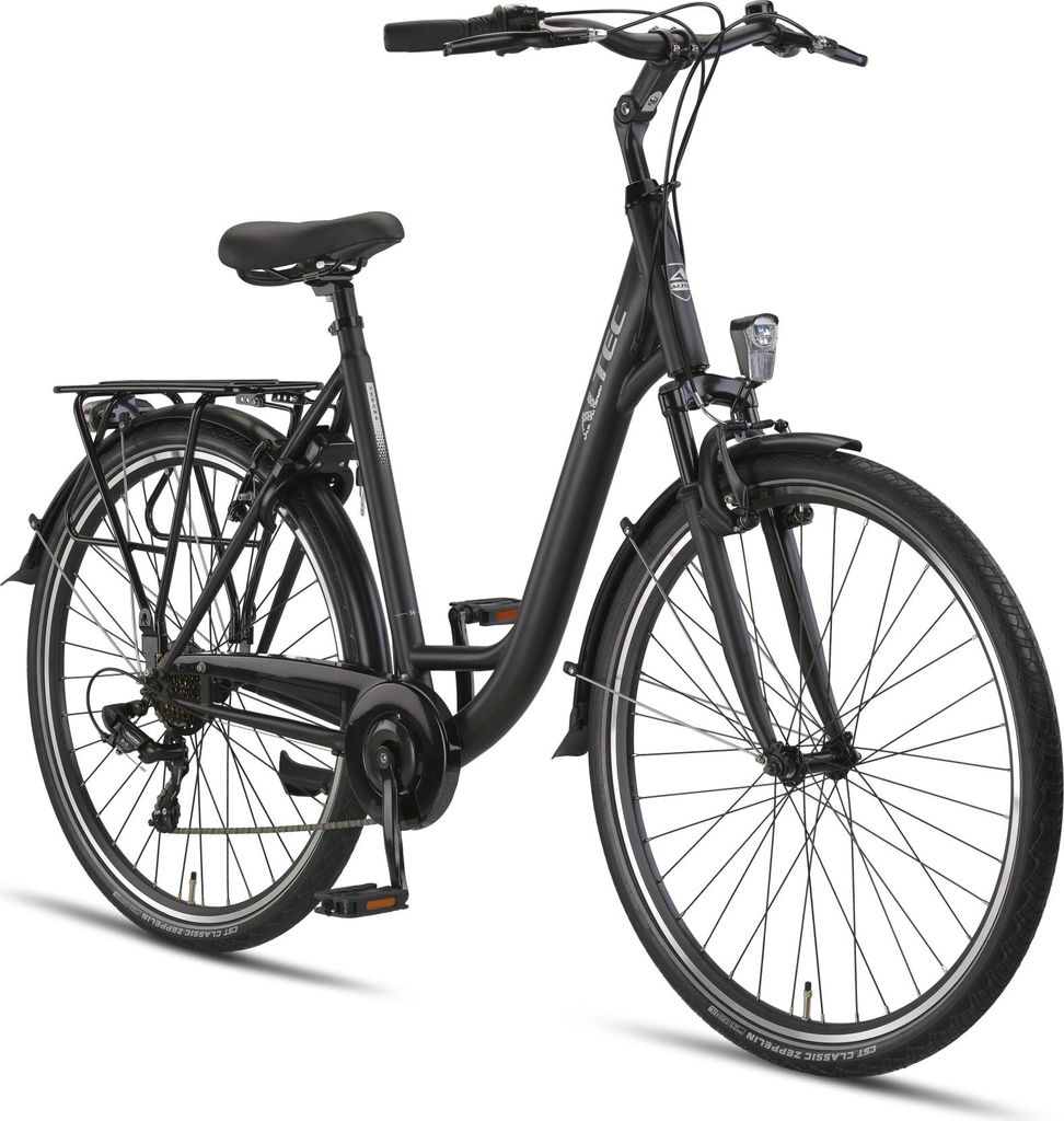 Verona 28 Zoll 52 cm Damen 7G Felgenbremse Mattschwarz Produktbild 