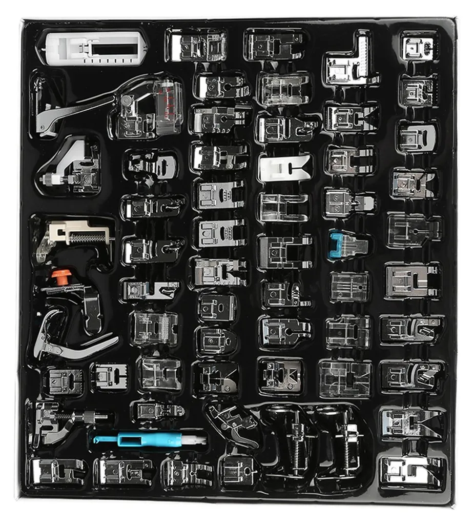 Ensemble de 62 accessoires couture pied-de-biche universel machine