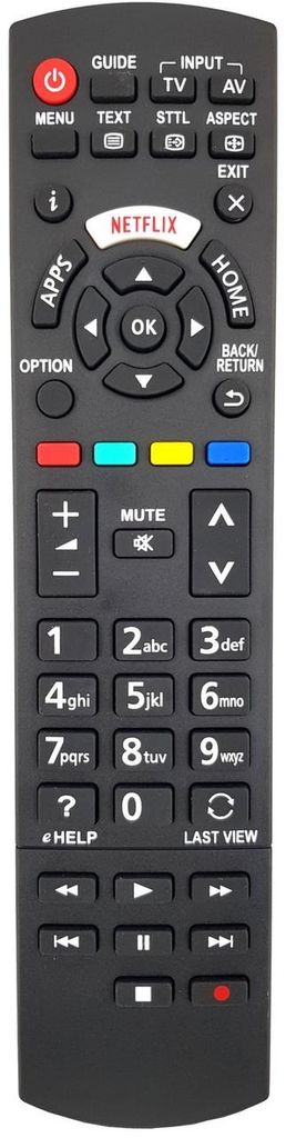 Ersatz Fernbedienung für Panasonic N2QAYB001108 | N2QAYB001109 | N2QAYB001111
