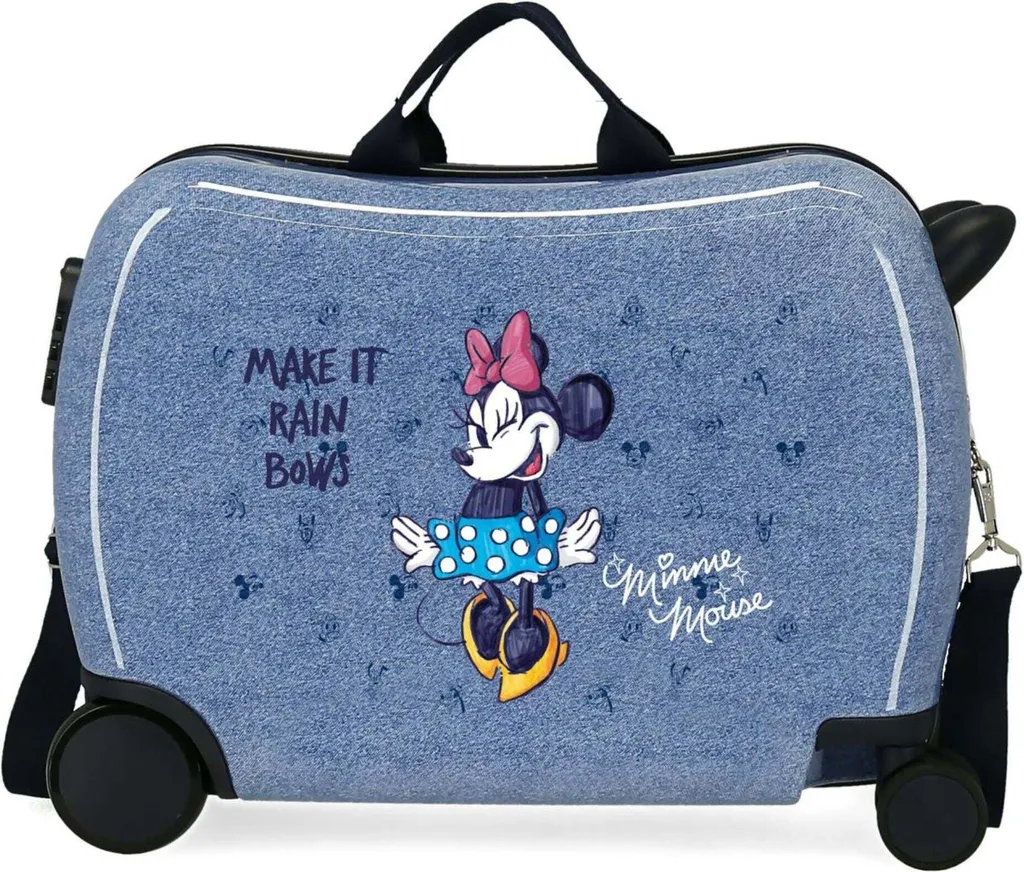 Valise Disney 4539821 Violette en Synthétique Robuste à Quatre Roues