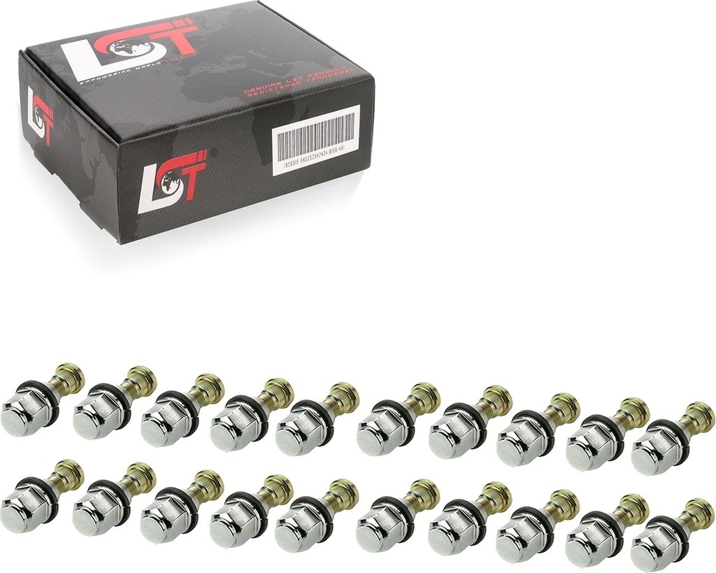 20x UNIVERSAL RADSCHRAUBE RÄNDELBOLZEN MIT RADMUTTER - M12x1,5 x 47mm