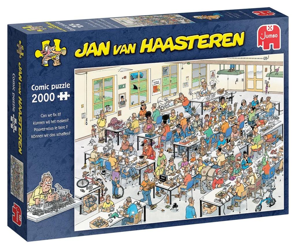 Puzzle 2000 pezzi Jumbo Jan van Haasteren Possiamo Immagine del prodotto 