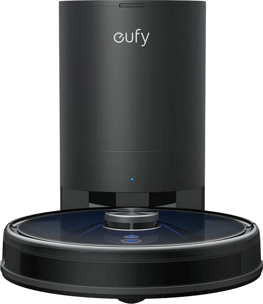 Aspirateur Robot Eufy L35 Hybrid+ pour Poils d'Animaux et Tapis Noirs