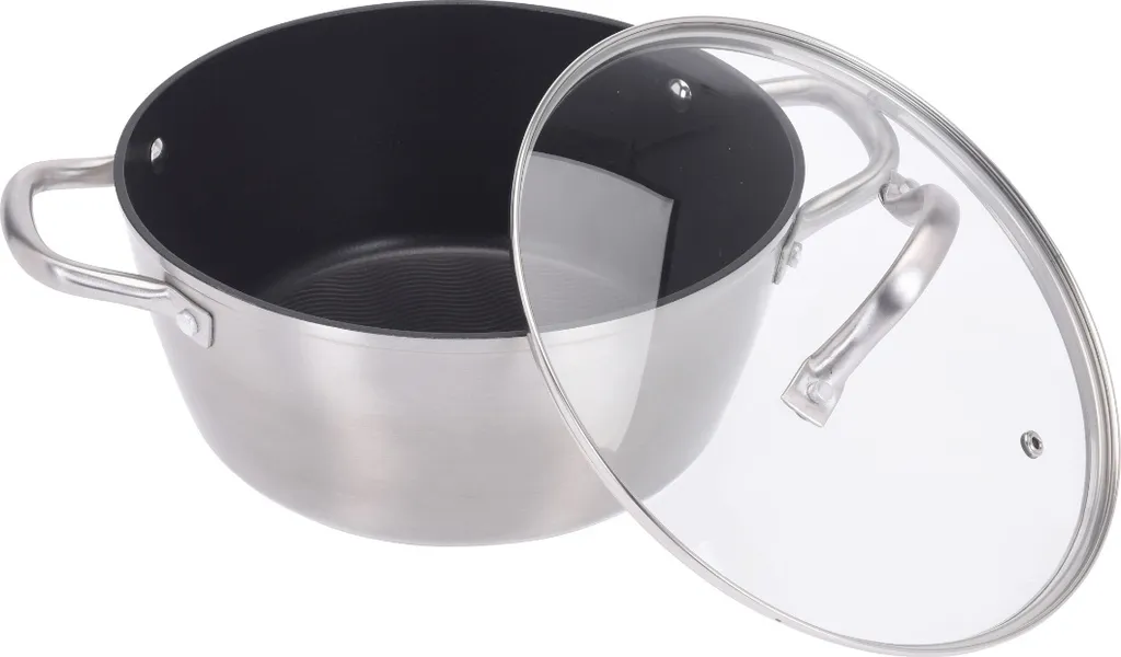 Pentola in Alluminio 20cm con Coperchio - Qualità Professionale Italiana