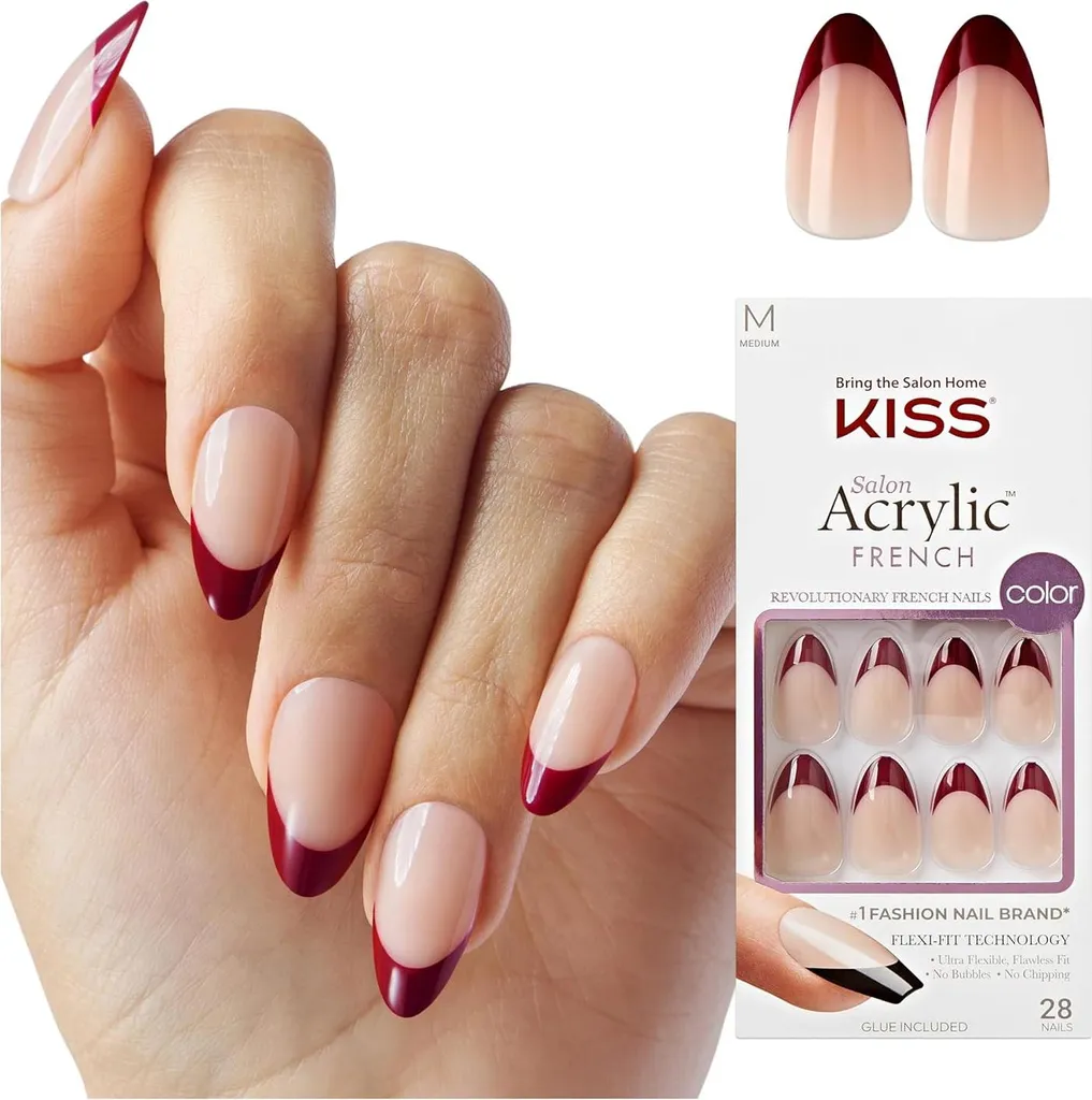Manicure Viola Mandorla KISS Catchy: Unghie Effetto Gel 28 Pezzi