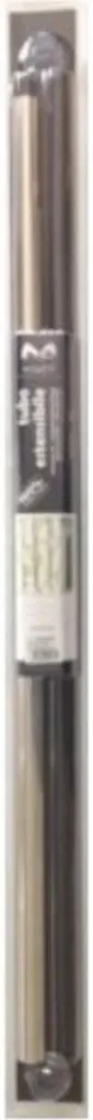Barre de douche Wicotex Tubo 75-135 aluminium : fixation sans perçage
